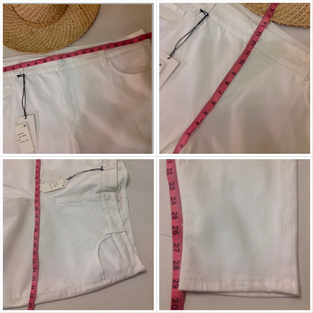 NWT Melissa McCarthy 7 Seven Jeans Forever White Pencil Jean NEW $99 - Picture 4 of 8